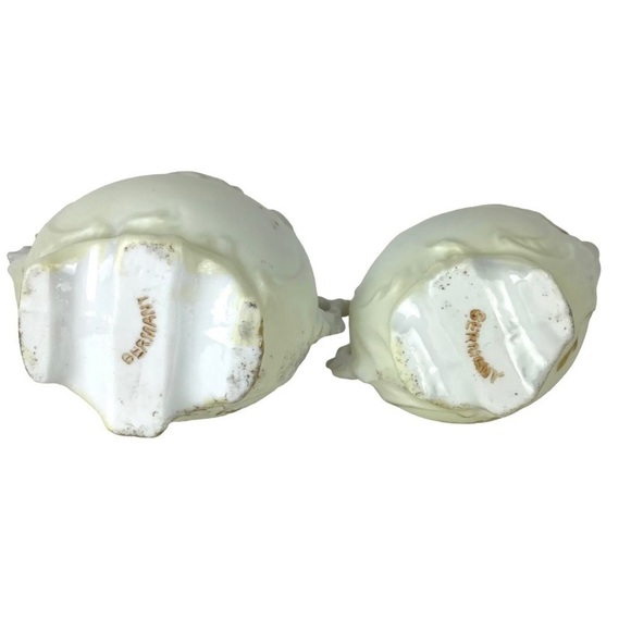 Antique Sugar Creamer Set Marked Germany Gold Trim Ornate - Picture 9 of 10